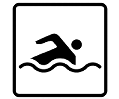 תמרור ס-116 - בריכת שחייה לרשות הציבור