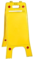 שלט אזהרת החלקה צהוב - ללא כיתוב