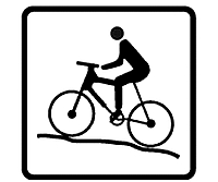 תמרור ס-118 - מסלול לרכיבה על אופני הרים
