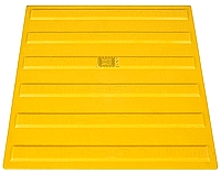 משטח פסים מובילים צהוב לנגישות נכים
